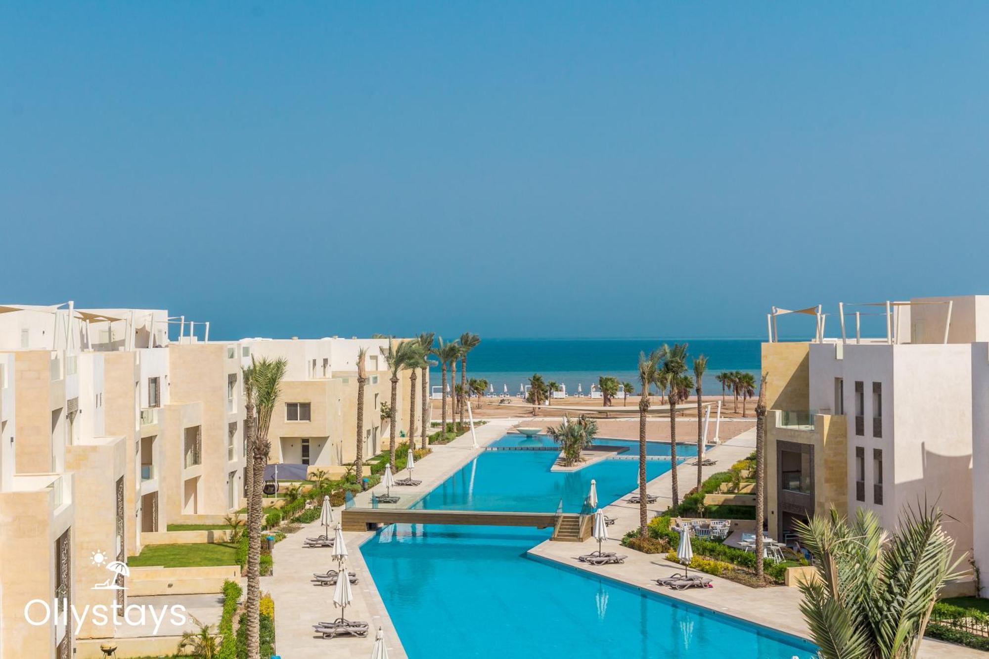 Ollystays Mangroovy Seaview 2Br Beach And Pool Free Access Hurghada Eksteriør bilde