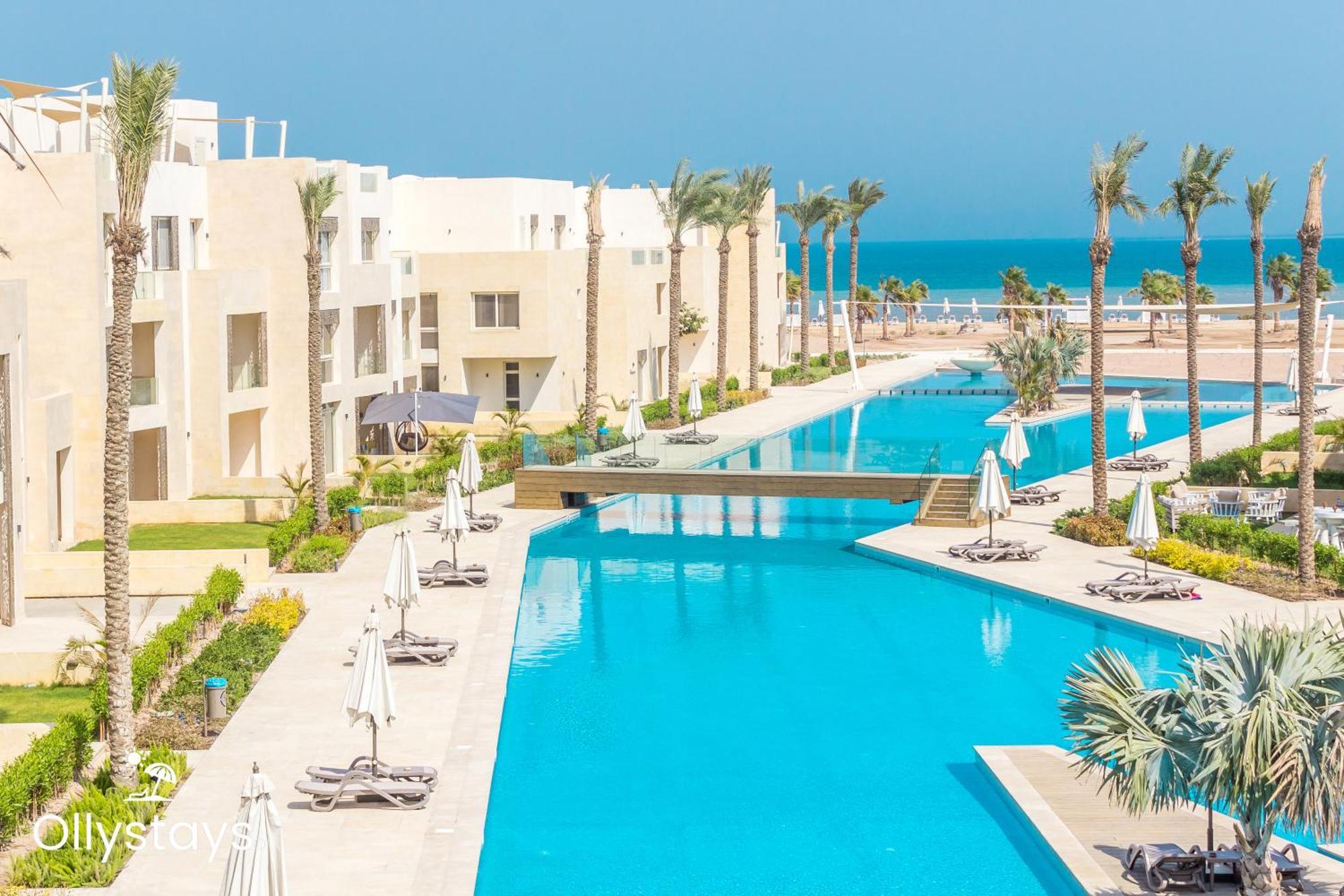 Ollystays Mangroovy Seaview 2Br Beach And Pool Free Access Hurghada Eksteriør bilde