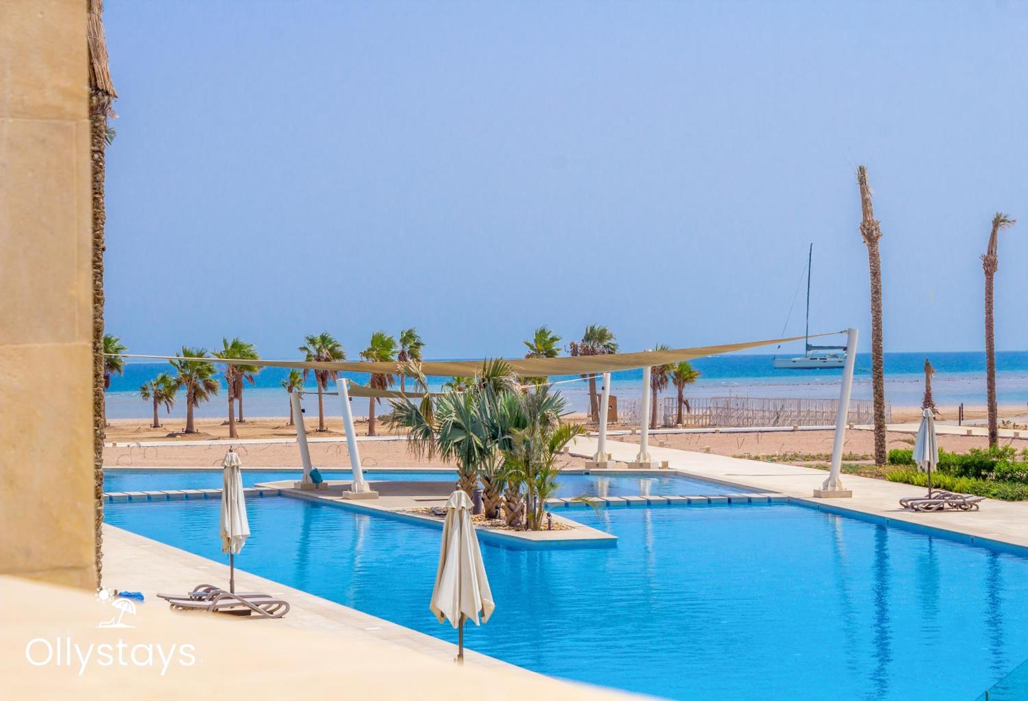 Ollystays Mangroovy Seaview 2Br Beach And Pool Free Access Hurghada Eksteriør bilde