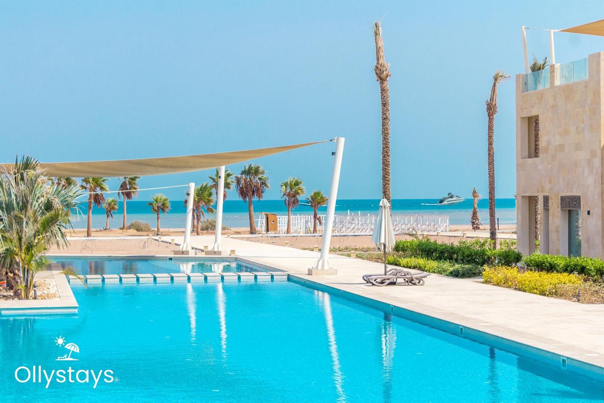 Ollystays Mangroovy Seaview 2Br Beach And Pool Free Access Hurghada Eksteriør bilde